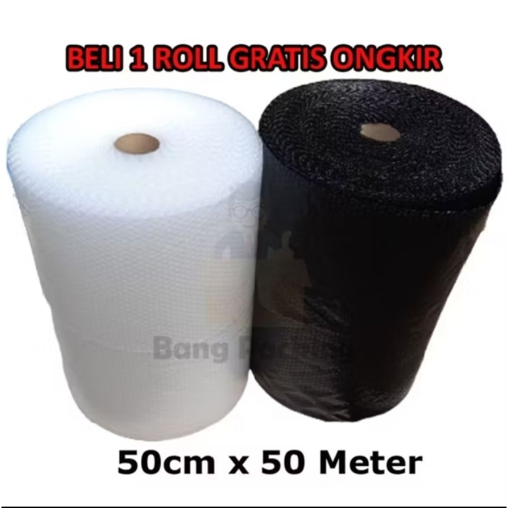 Bubble Wrap 50cm x 50M bubble wrap roll bubble wrap bening bubble wrap hitam plastik bubble wrap