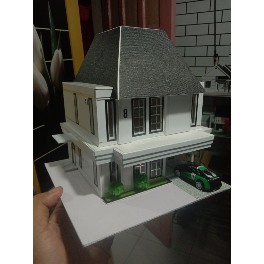 maket rumah american clasic