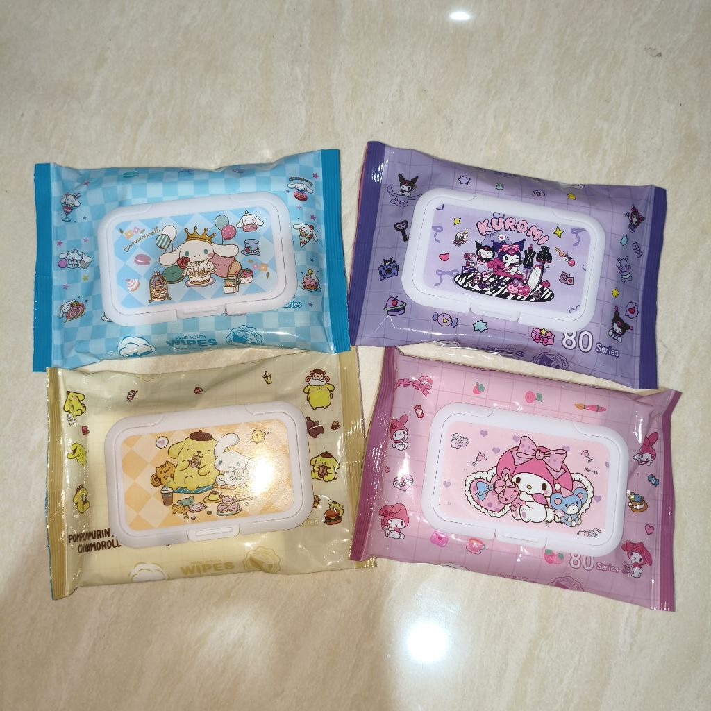 Tissue basah kecil sanrio karakter