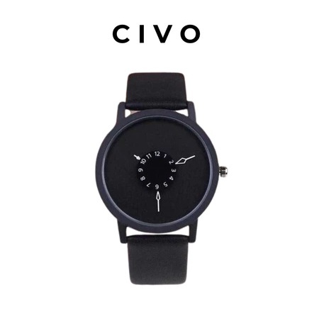CIVO Jam Tangan Kulit Elegan Unik Pria Wanita