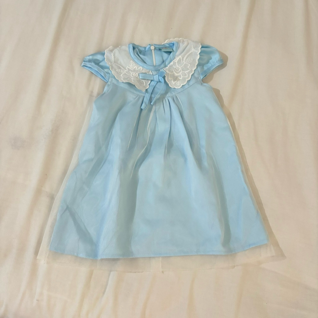 1Y Dress Pesta NZ bear