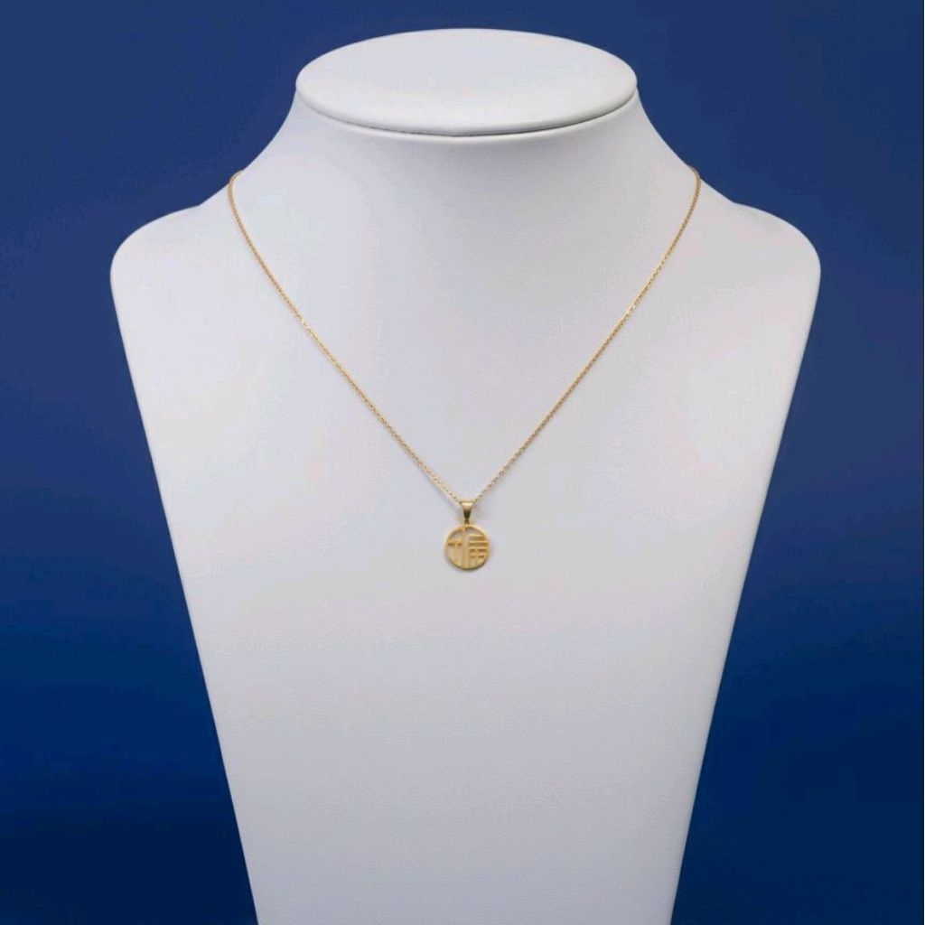 KALUNG WANITA FASHION TITANIUM MOTIF BUAH BULAN