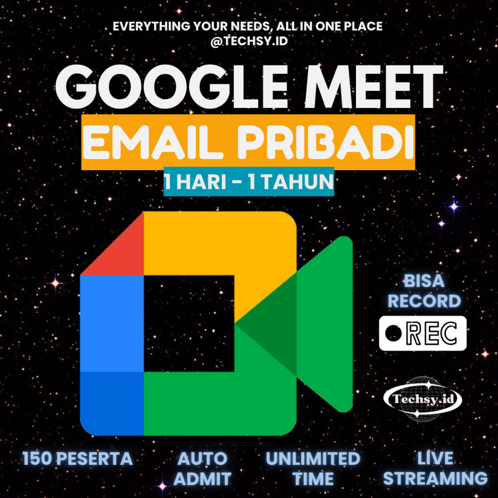 Google Meet Premium Email Pribadi Bisa Rekam dan Livestream Free Extra Benefit Gemini Gdrive