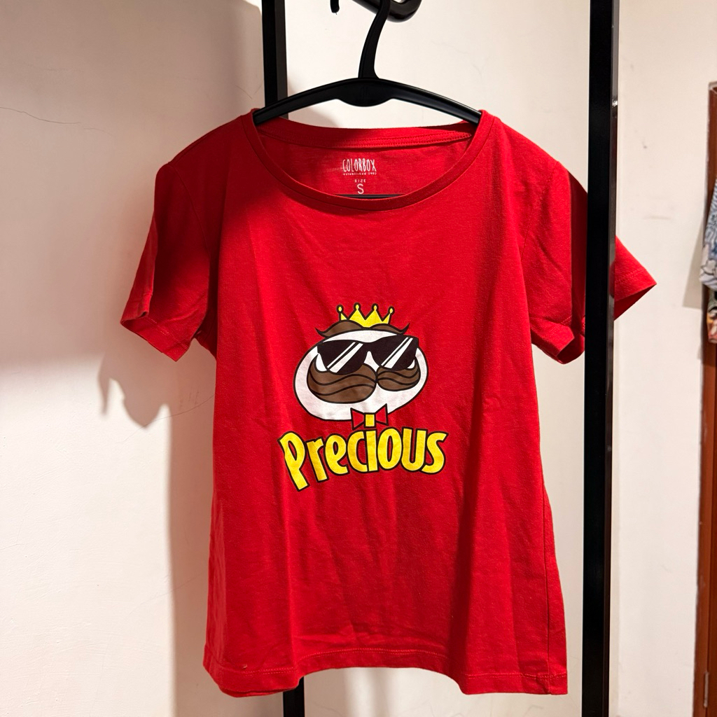 colorbox tshirt shirt baju wanita atasan kaos precious merah size s