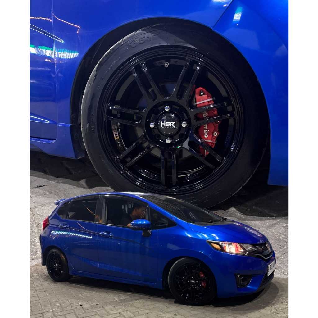 Paket Ganteng Velg HSR Boroko Boon Ring 16 Mobil Honda Jazz
