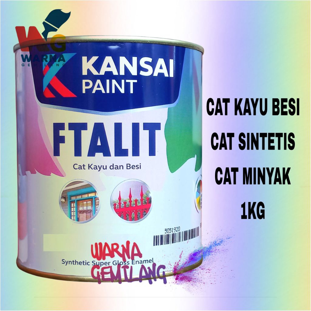 Cat Kayu Besi Ftalit Kansai Paint 1KG