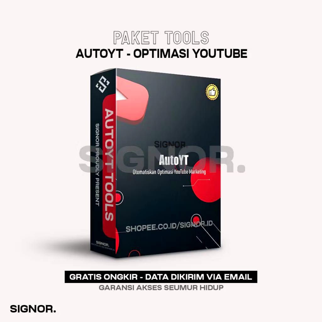 AUTOYT TOOLS - Software Tool Automatisasi Optimasi Youtube Marketing Untuk Dominasi Pencarian