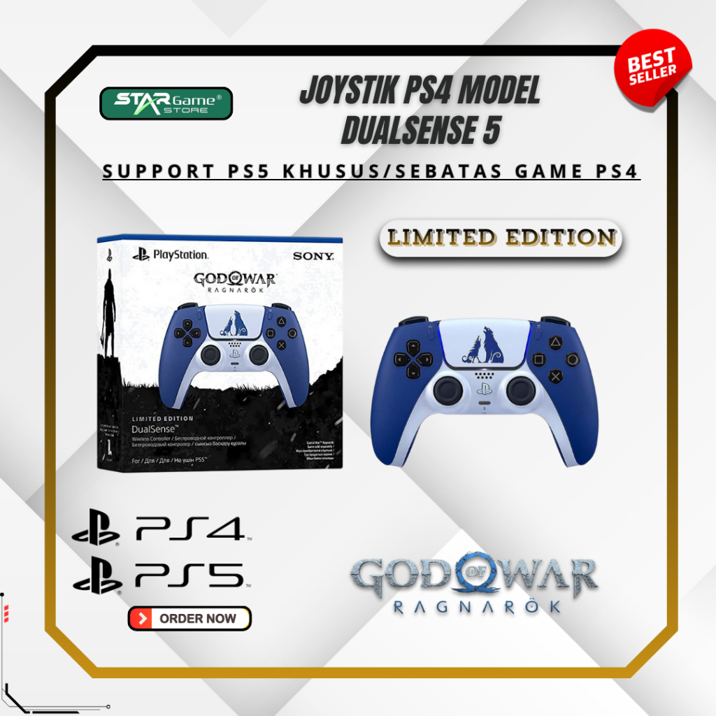 Dualshock 4 model Controller Wireless DualSense 5 God Of War Ragnarok Limited Edition