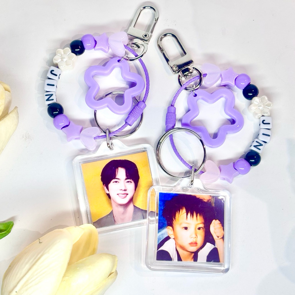 [READY STOCK] unofficial fanmerxh BTS "Childhood Dream" Karabiner Bag Charm Keychain Key Ring Kpop B