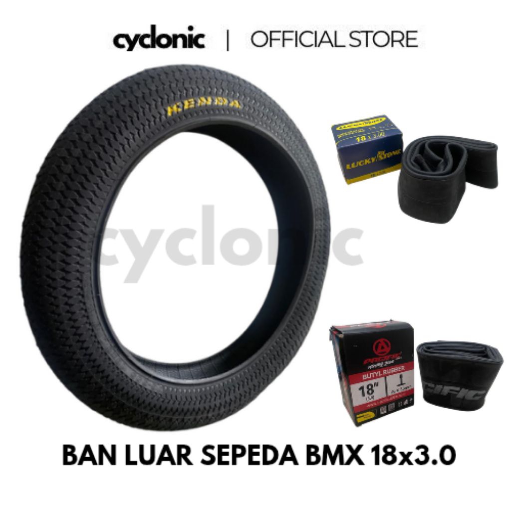 Ban Luar Sepeda BMX 18x3.0 Ban Besar Kenda + Ban Dalam