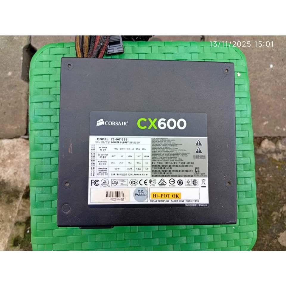 power supply psu Corsair cx600 600w 80+ bronze seken