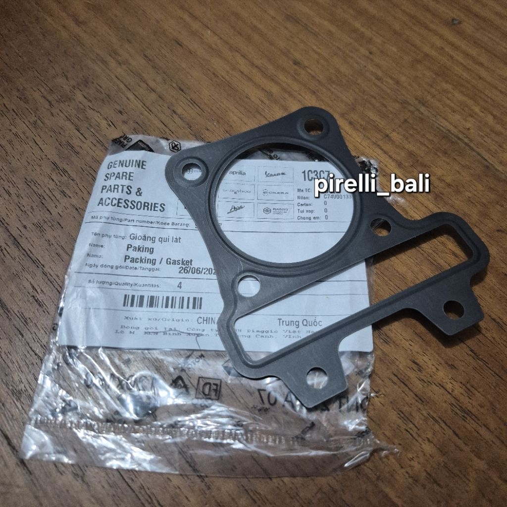 Packing Gasket Cylinder Head Vespa Piaggio Zip 100 Original Piaggio