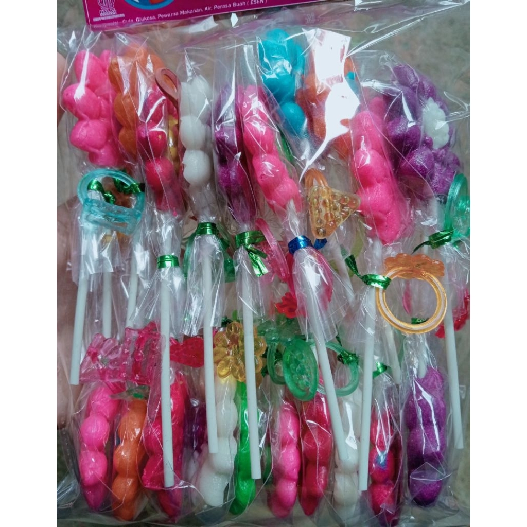 FREE cincin 20pcs permen matahari permen lolipop viral