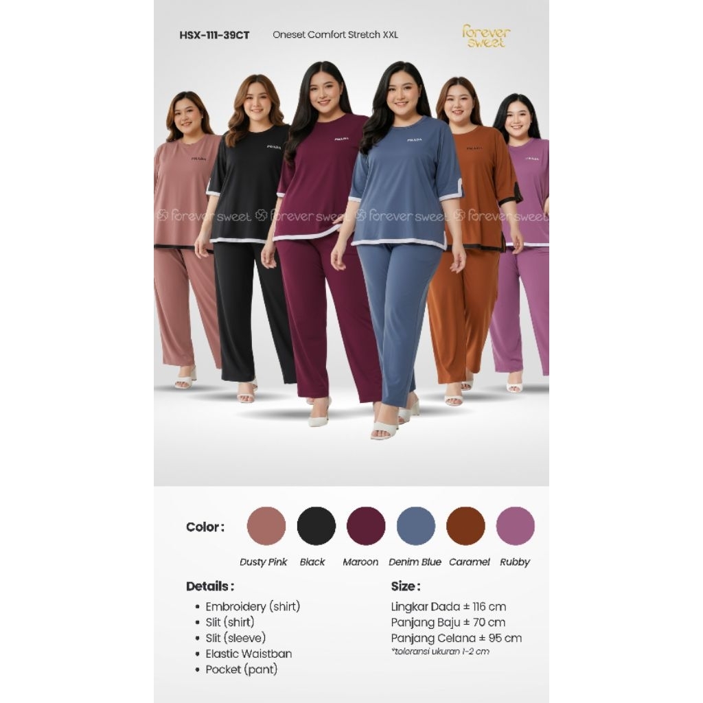 TOKO AFIQAH BUKITTINGGI - STELAN BAJU TIDUR JUMBO COMFORT