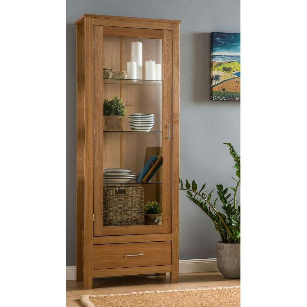 lemari hias jati/lemari pajangan 1 pintu kaca/lemari hias pintu kaca/lemari hias 1 pintu minimalis/l