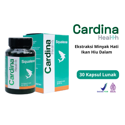 Cardina Health Squalene Halal BPOM 30 Softgel
