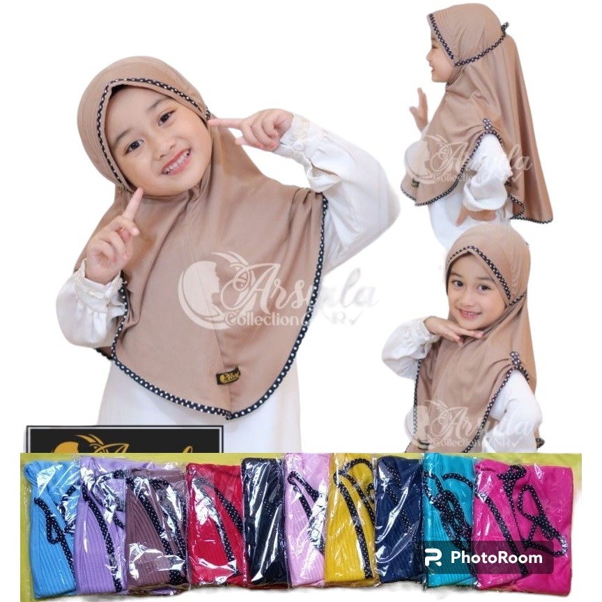 Kerudung krudung jilbab hijab instan ank Anak sekolah sd tk paud Perempuan terbaru 2025 modern kekin