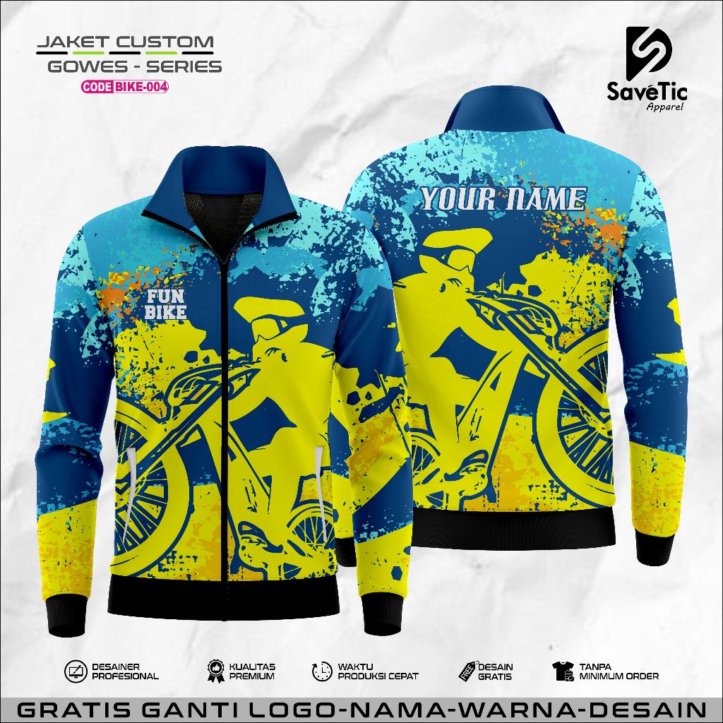 Jaket Gowes full printing sublim/jaket gowes sepeda pria/jaket gowes sepeda wanita/jaket gowes custo