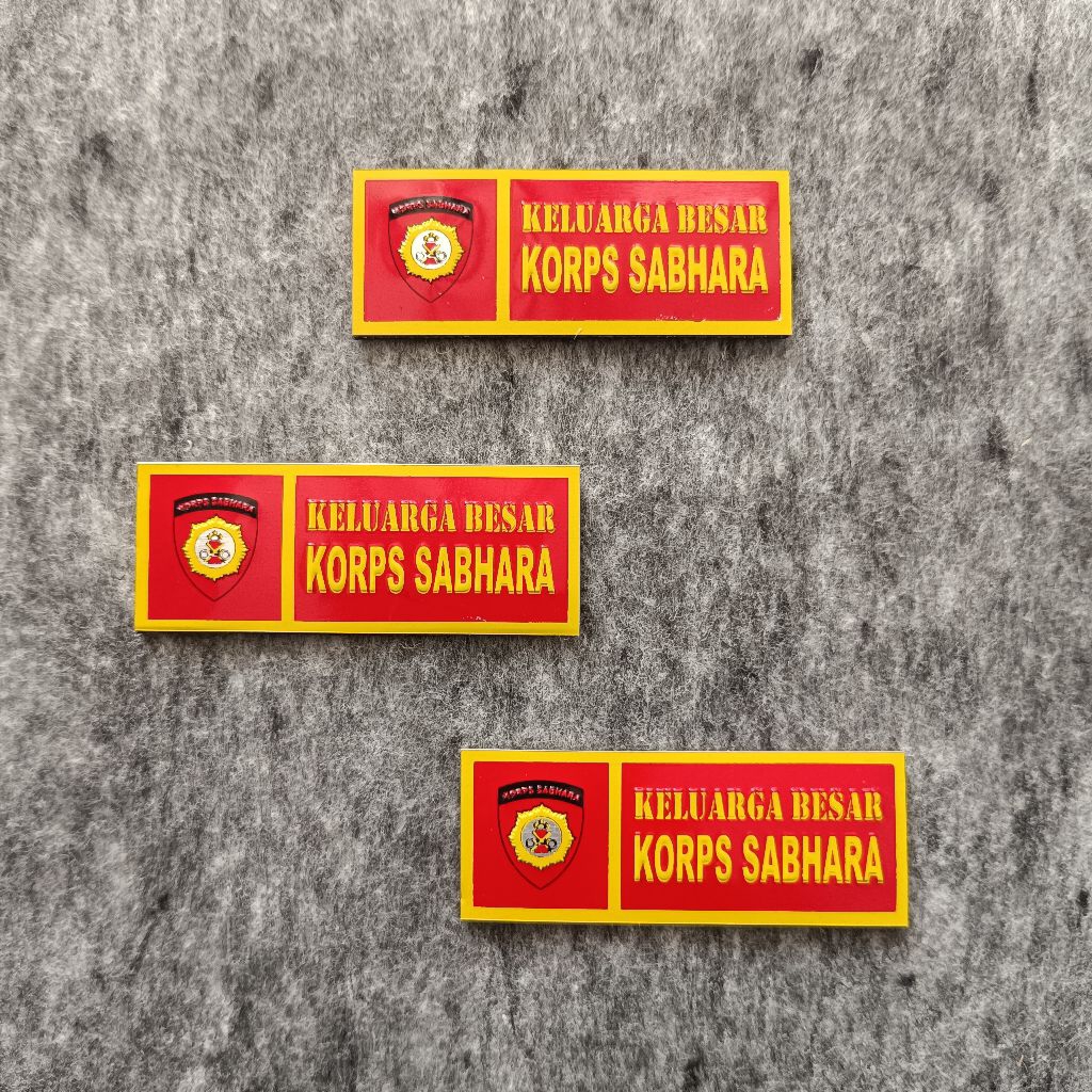 Stiker Plat Motor Keluarga Besar Korps Sabhara / Stiker Plat Motor Sabhara