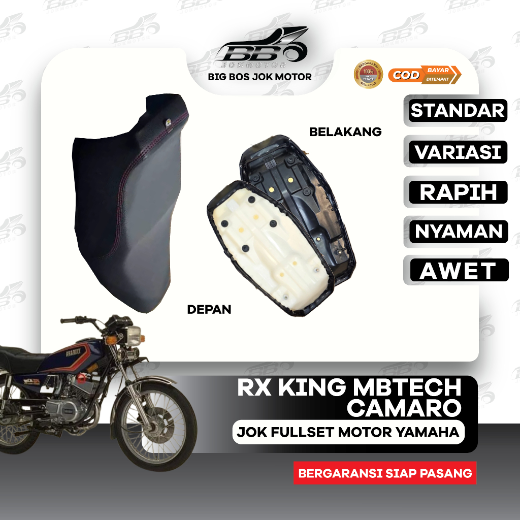 Jok Motor RX King Mbtech Camaro Siap Pasang I Jok Yamaha RX King Variasi