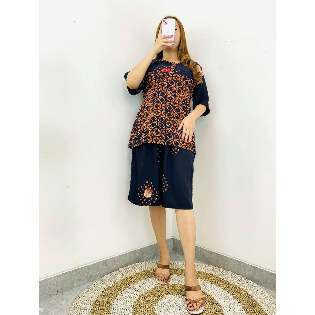 Benang Raja Setelan Kulot Pendek Premium