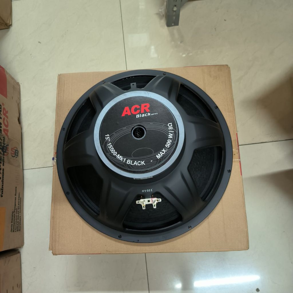 Speaker 15 inch ACR 15500 MK1 Black 500w Original Speaker ACR 15 inch 15500 MK1 Black 500 watt