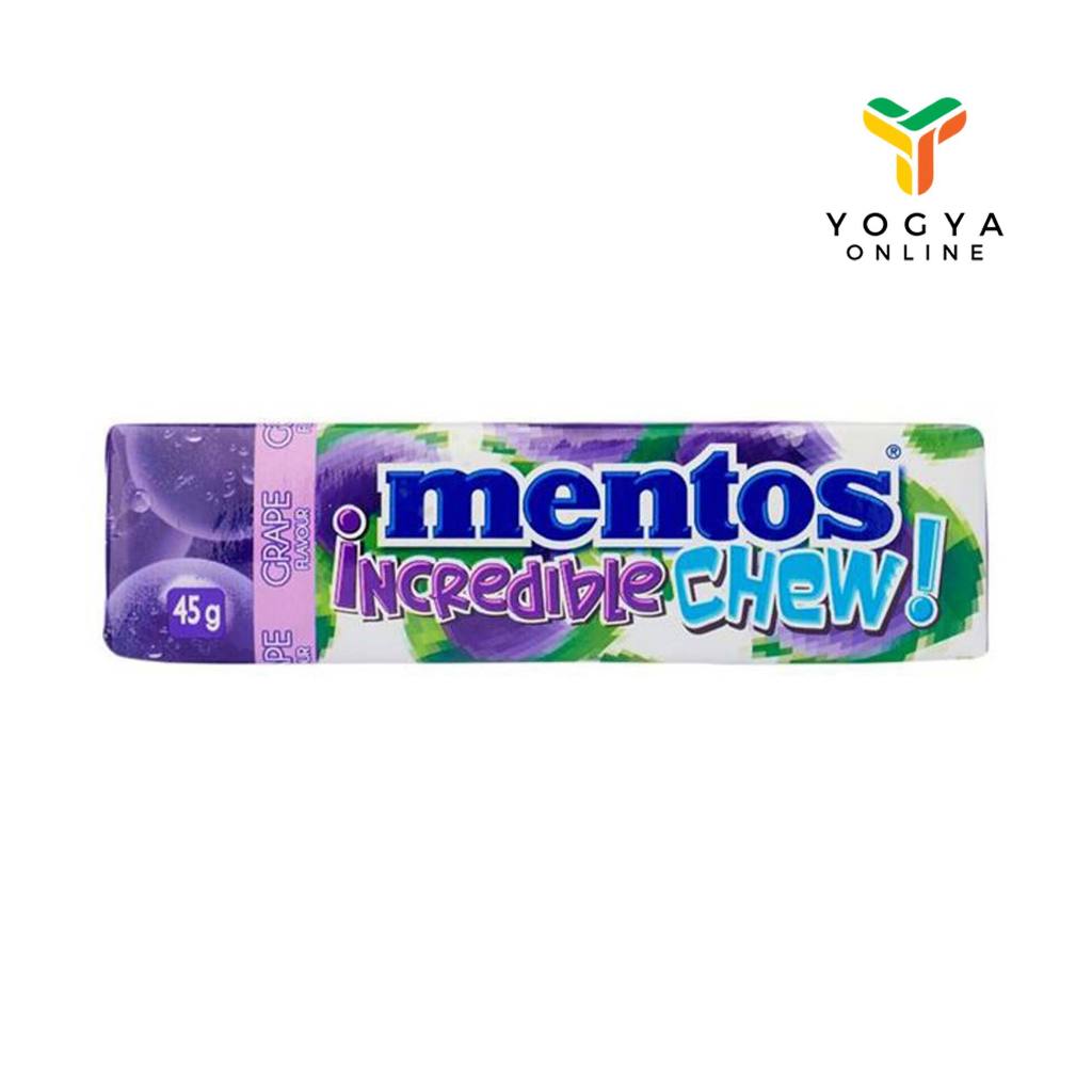 Mentos Incredible Chew Grape 45 Gram