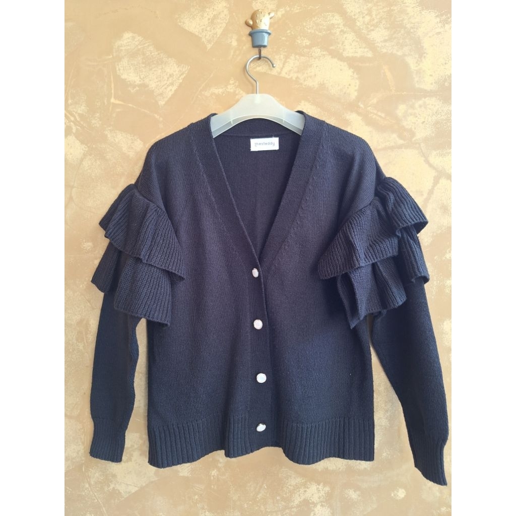 PRELOVED JAKET RAJUT THESTEDDY STORE CARDI SWEATER BAHAN TEBAL JUMPER JAKET TOPI TUDUNG JAKET KAOS F