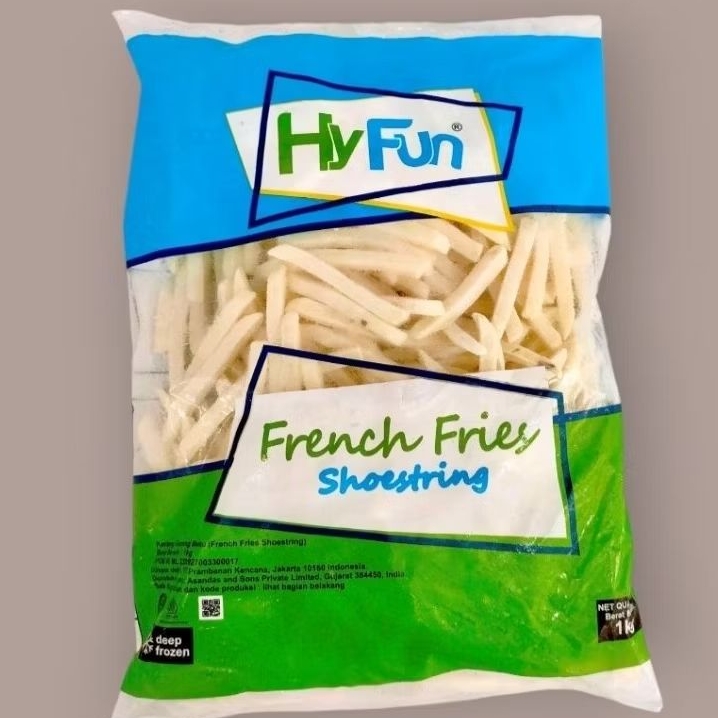 Hyfun Shoestring 1kg frenchfries frozen