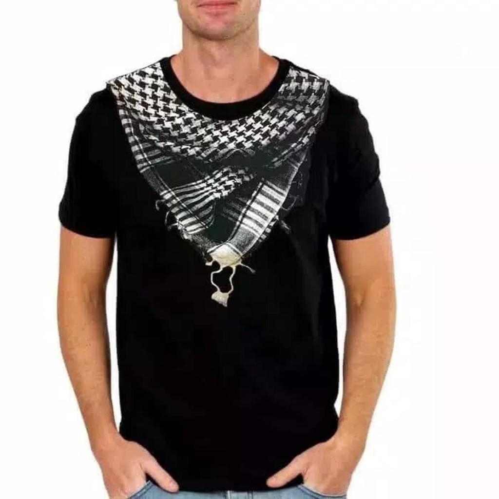 Baju kaos muslim lebaran model SORBAN 3D PRIA