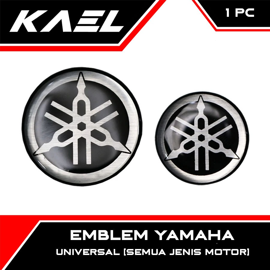 1 PC Emblem Yamaha Universal Semua Jenis Motor R15 & R25 & MT 25 & XSR 155 & Jupiter Z & Jupiter MX 