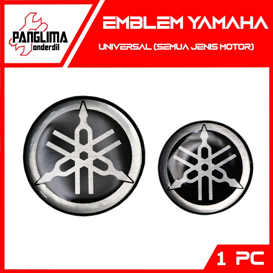 1 PC Emblem Yamaha Universal Semua Jenis Motor R15 & R25 & MT 25 & XSR 155 & Jupiter Z & Jupiter MX 