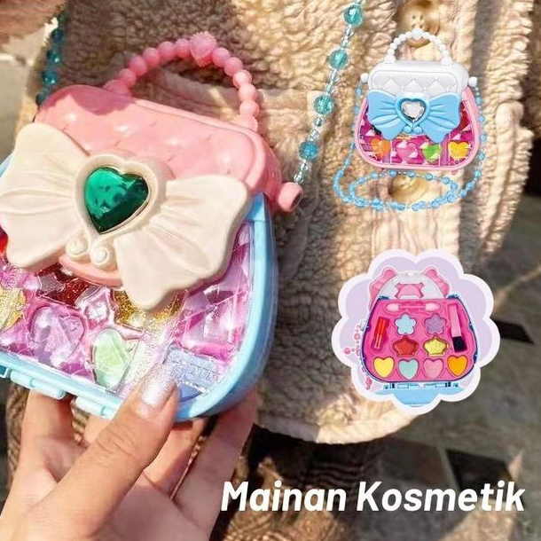 Gb Toys - Make Up Anak Anak Mainan Beauty Tas Mekap Anak Set Hadiah Plastik