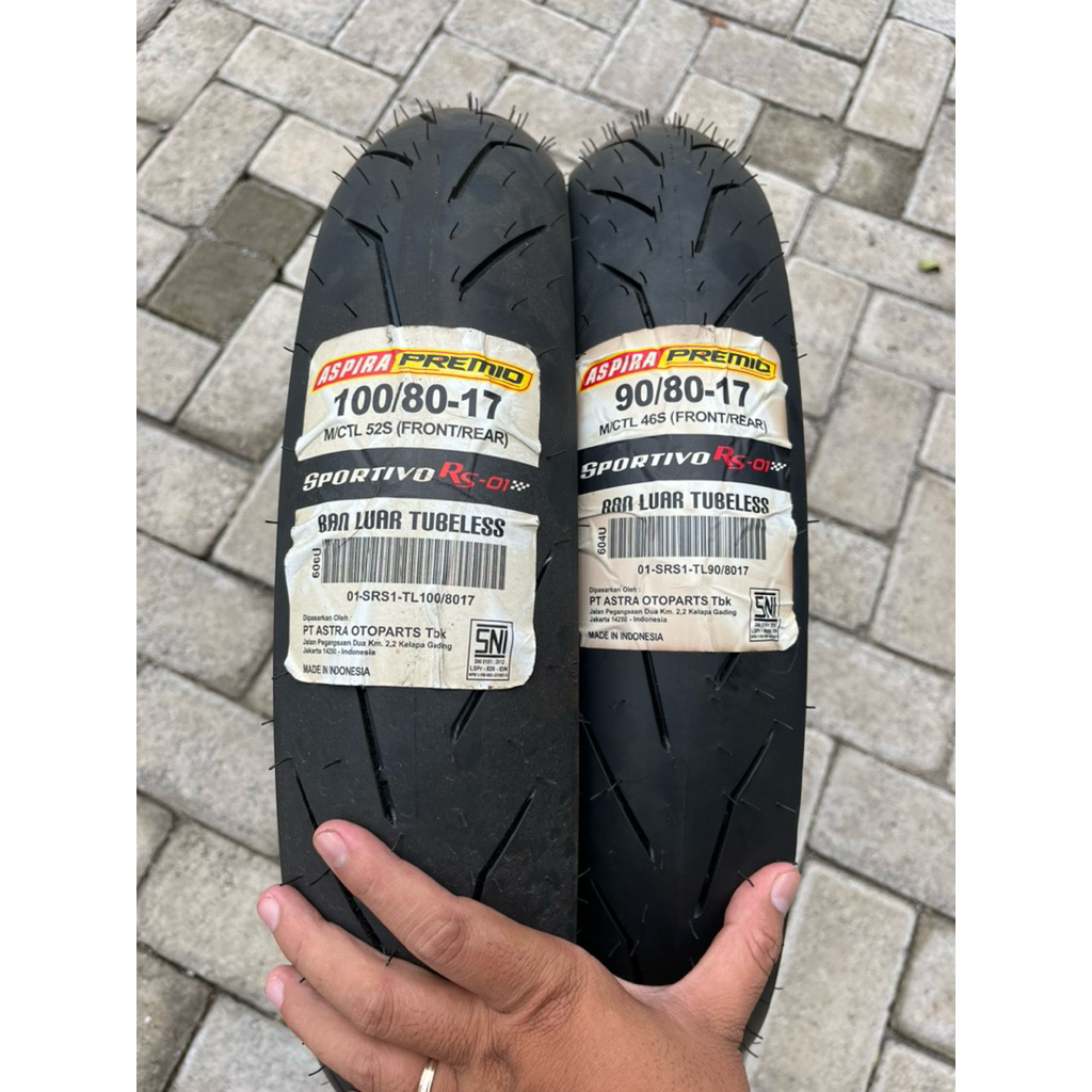 Ban aspira premio Ring 17 R17 RS01 soft compound ban aspira copy pirelli Ukuran 90/80 100/80 R17