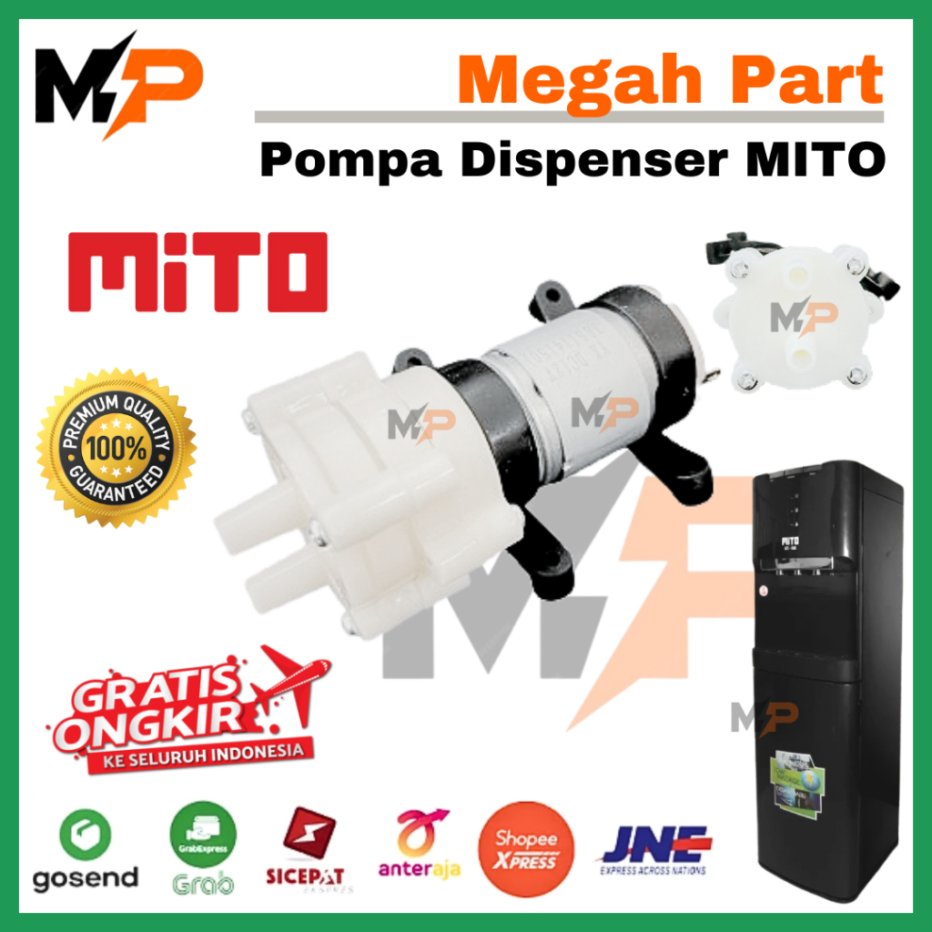 DINAMO POMPA DISPENSER MITO GALON BAWAH 12 Volt | MOTOR DISPENSER GALON BAWAH MITO | POMPA DISPENSER