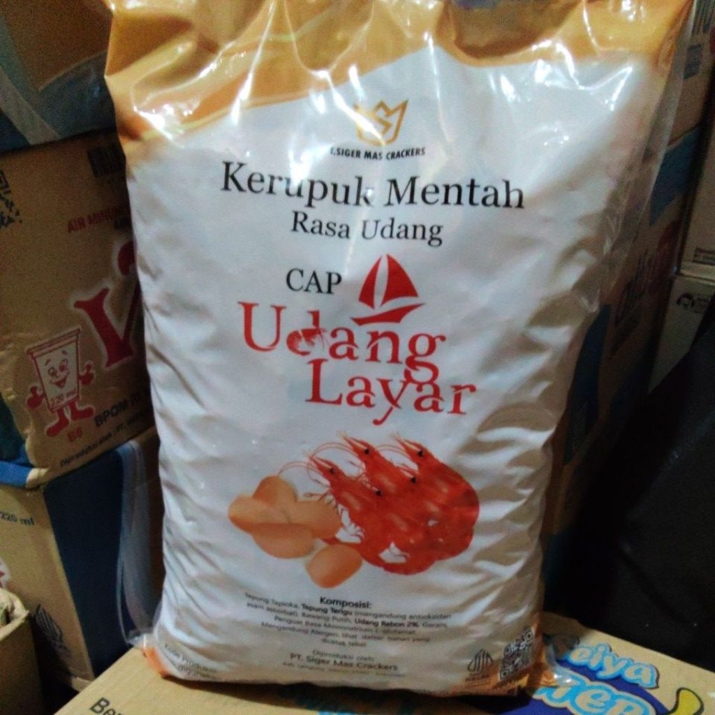 Kerupuk Mentah Udang Layar 5Kg