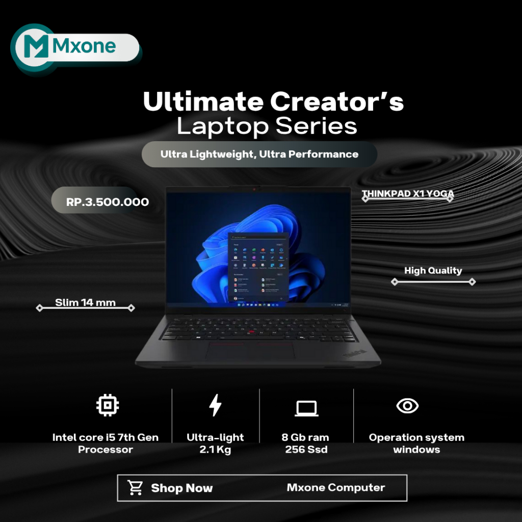 Laptop 2 in 1 X1 YOGA intel core i5 touchscreen