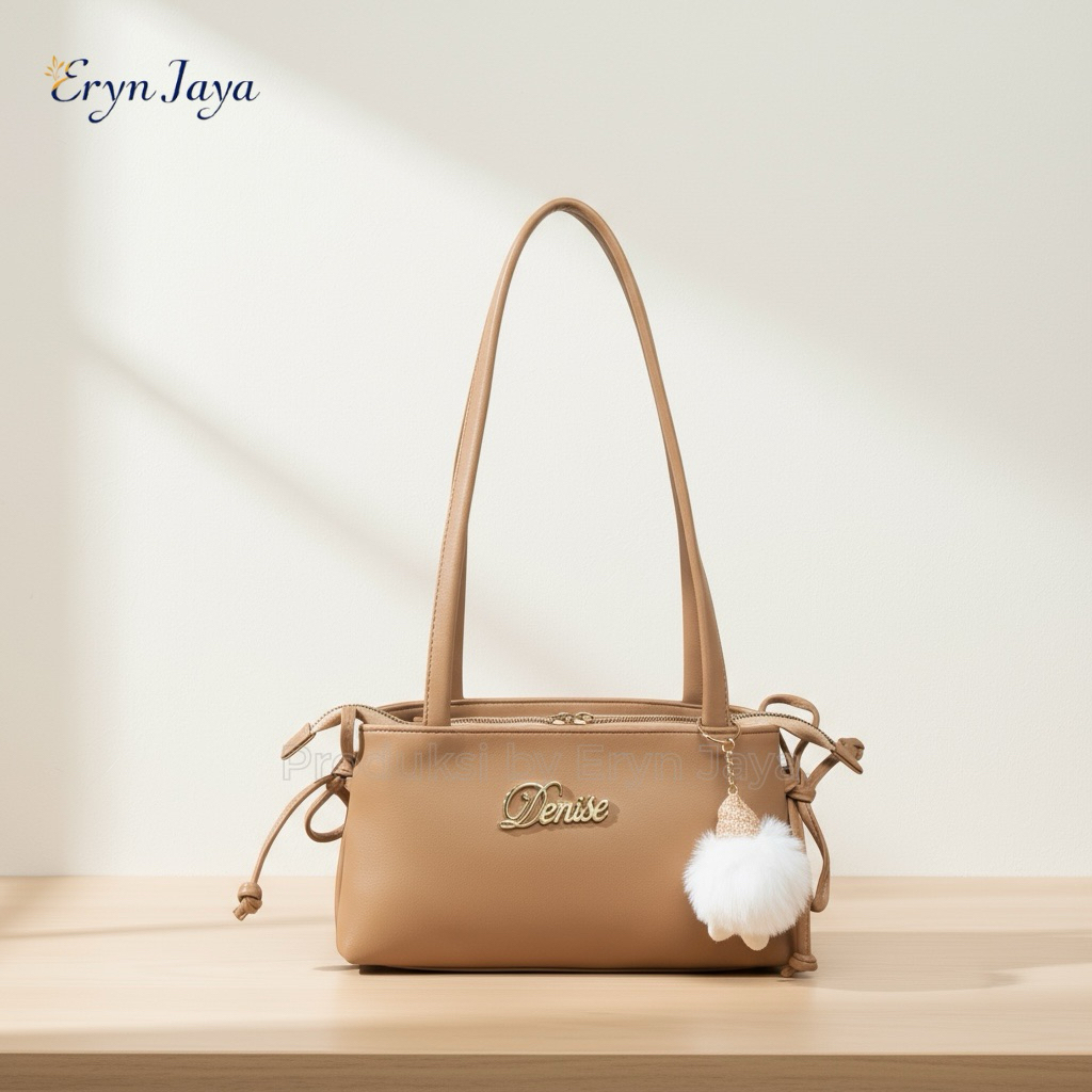 ERYNJAYA - DENISE Shoulder Bag Wanita Kekinian – Tas Selempang Long Handle Fashion Terbaru