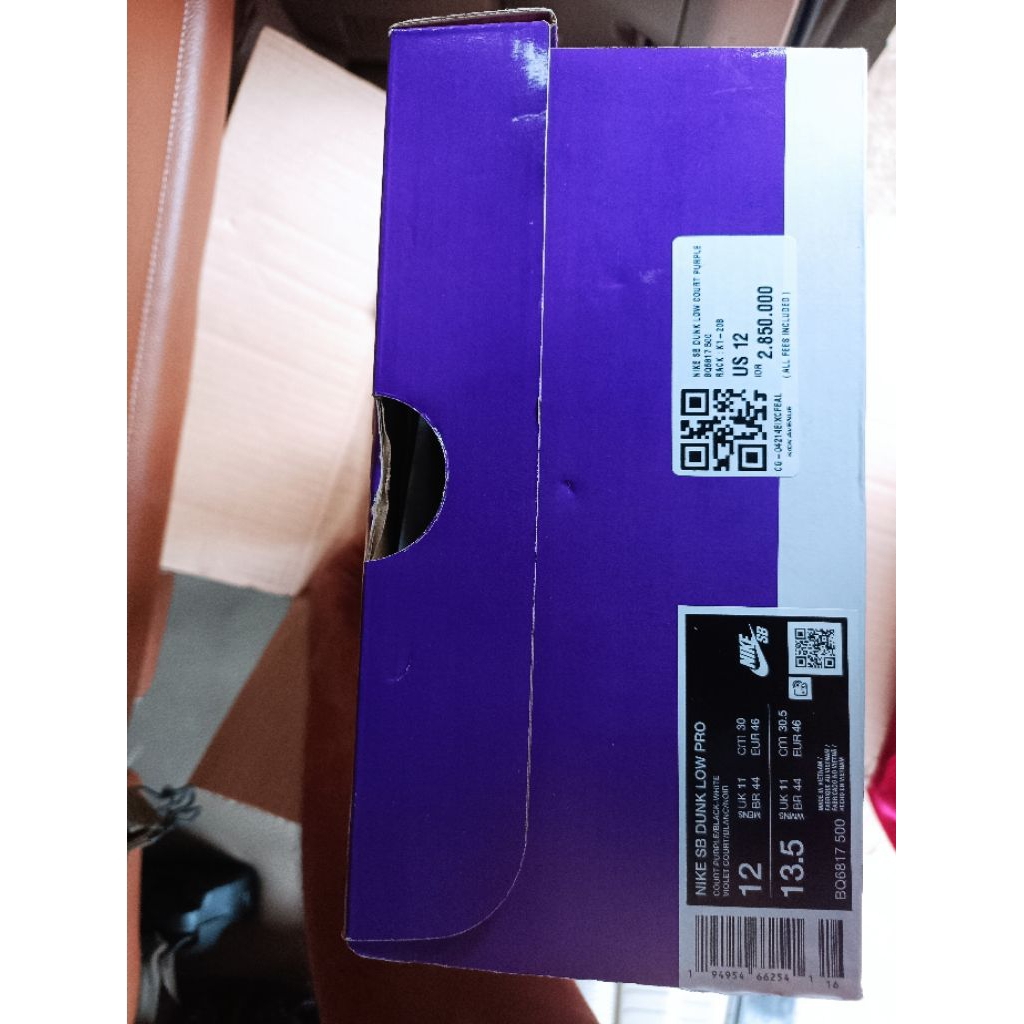 Nike SB Dunk Low Court Purple Original