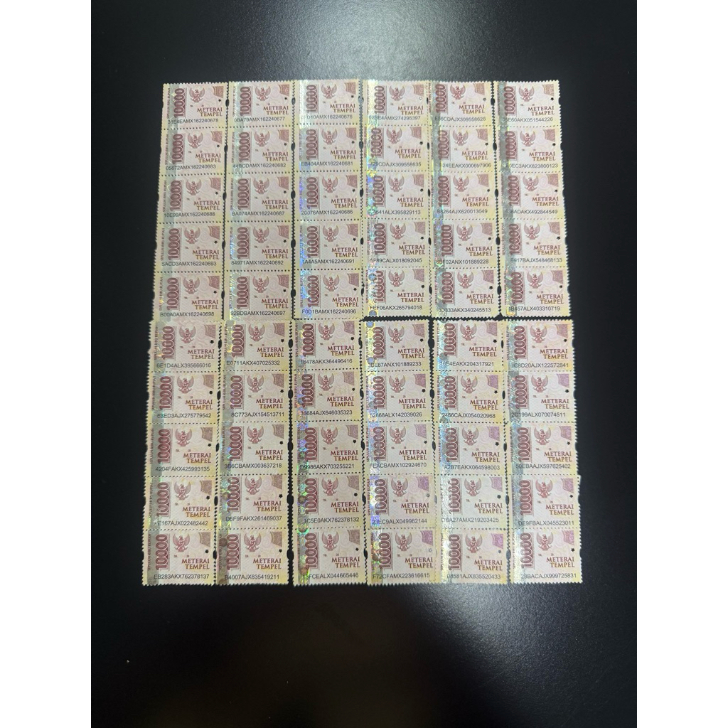 Materai Perangko Asli 10000