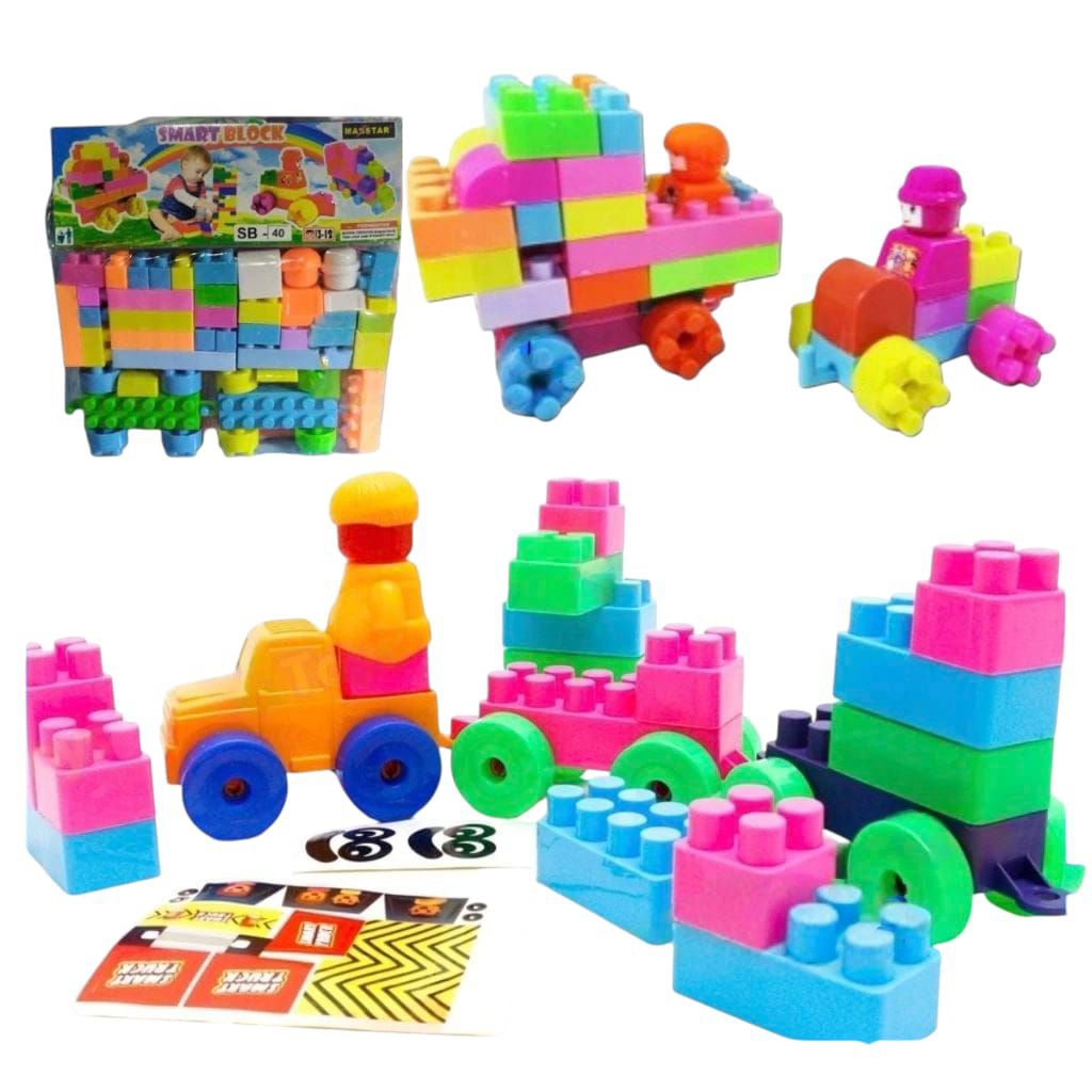 1224 Mainan Edukasi Anak Balok Balokan Susun / Mainan Balok Susun Puzzle / Mainan Anak Kecil / Maina