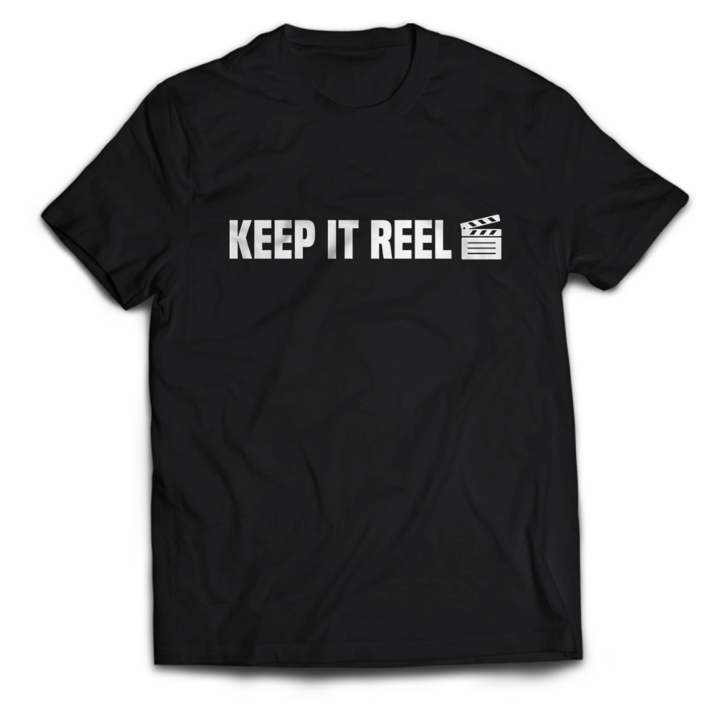 Kaos Pria Film Maker KEEP IT REEL Dewasa Baju Atasan Unisex PakeKaos