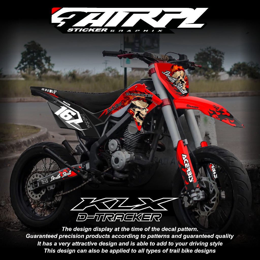 DECAL DTRACKER 150 stiker dekal klx dtracker full body custom decal klx dtracker hologram decal pela