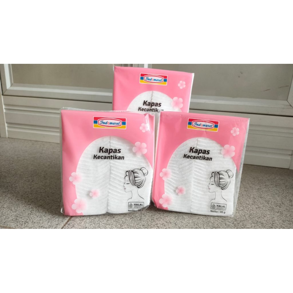 kapas wajah Indomaret / selection kapas kecantikan kapas wajah halus kecil