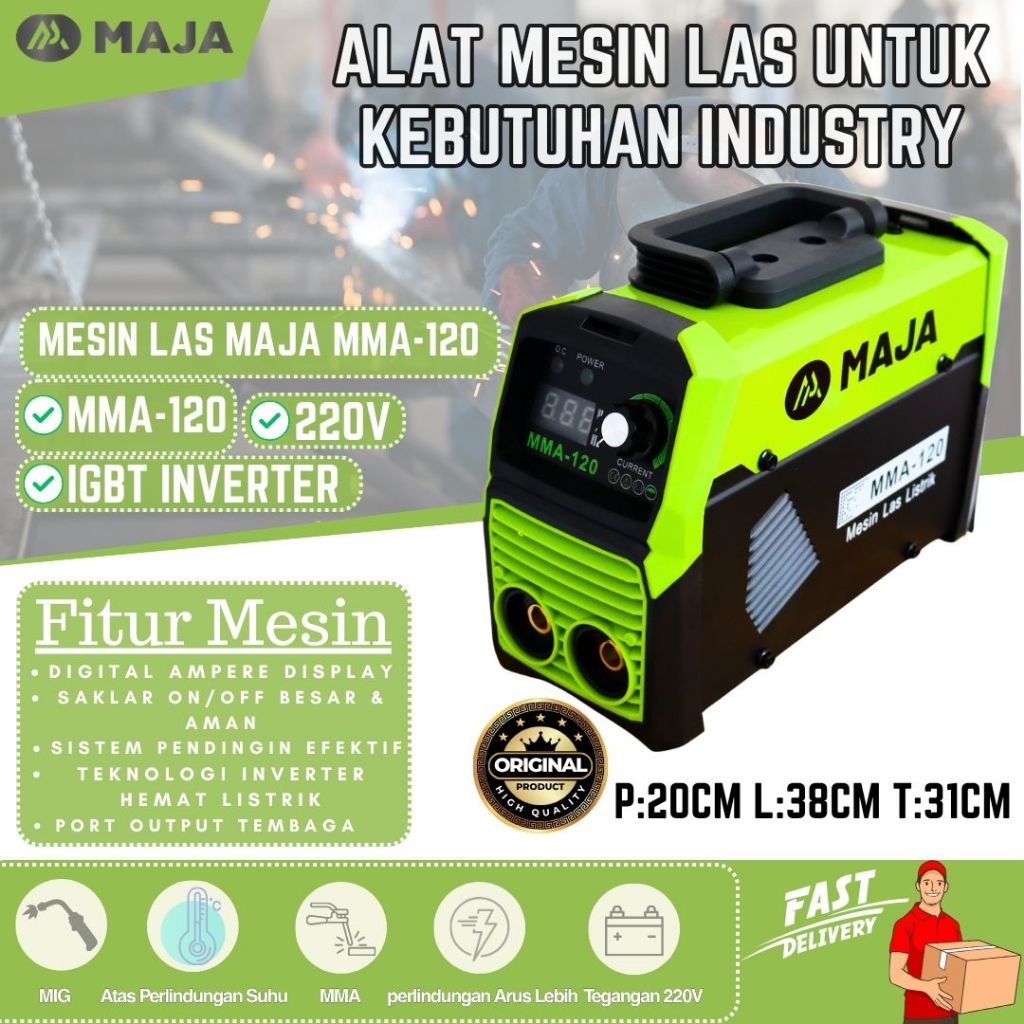 Maja Mesin Las MMA 120 Inverter Mesin las Mesin trafo las Mesin las Mesin trafo las Welding machine 