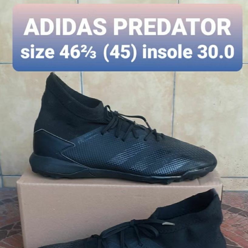 sepatu bola mini soccer AD*DAS PR*DATOR size 45 46