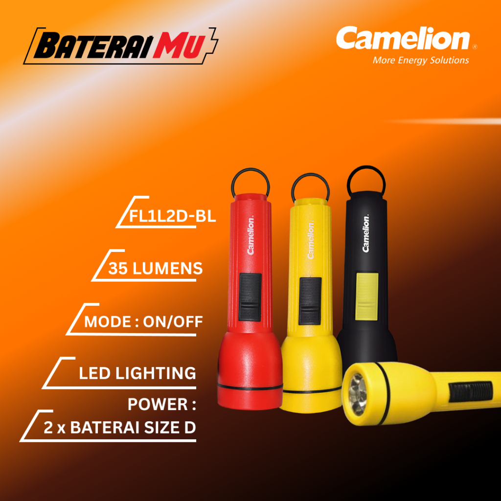 BateraiMu Camelion Senter LED FL1L2D Blister | Camelion Flashlight FL1L2D