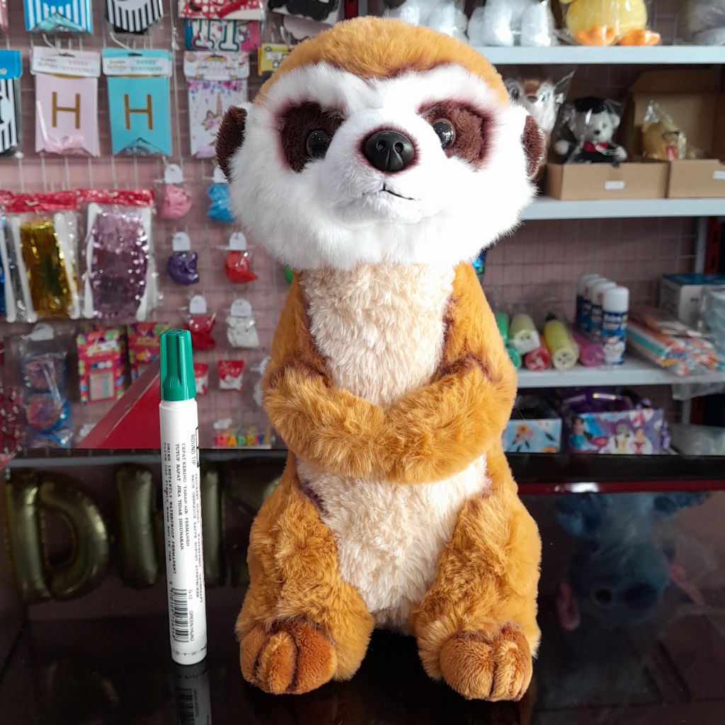 BONEKA MEERKAT MIRKAT LUCU BULU HALUS
