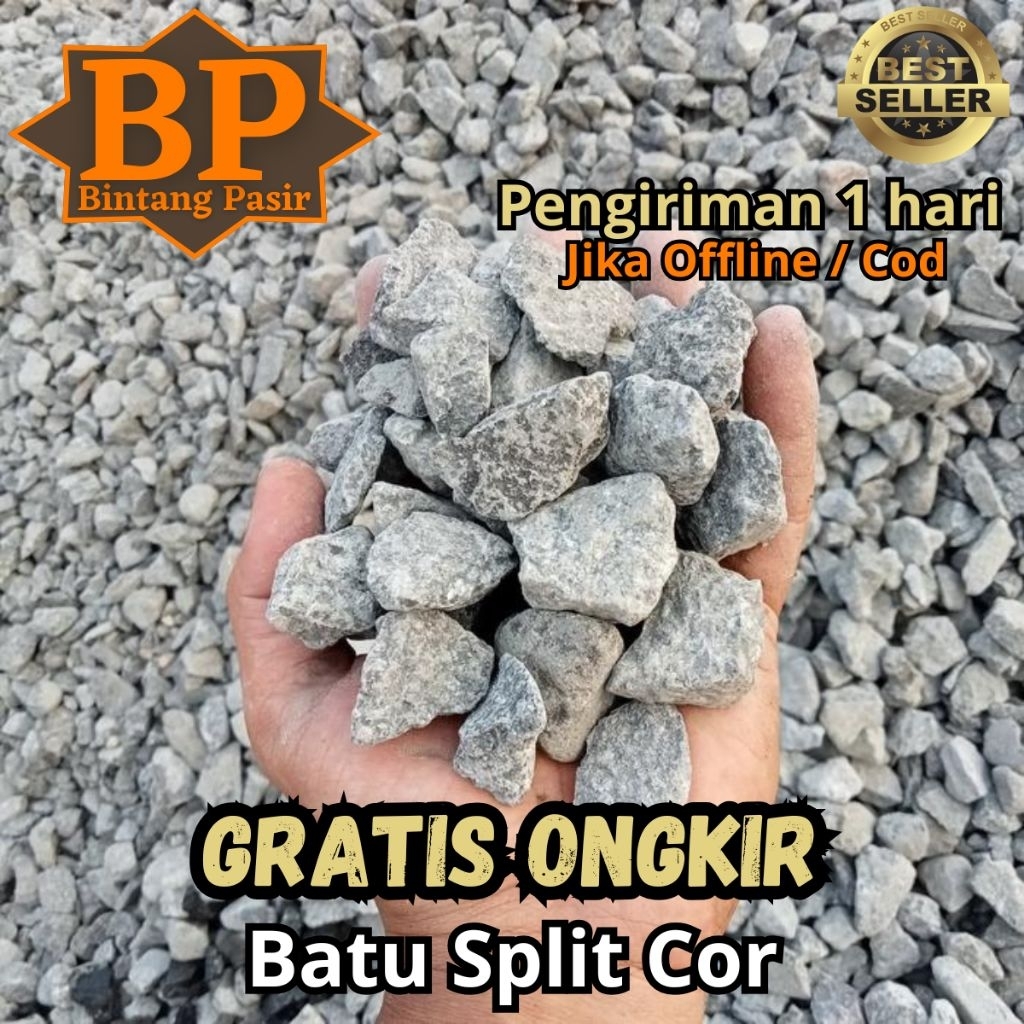 Batu Split / Batu Split Cor / Batu Koral Cor