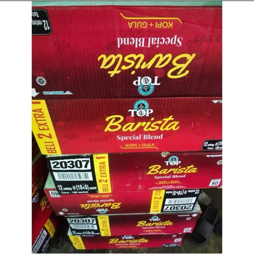 Top Kopi Barista 1 Dus (12 Renceng, 15 Sachet)